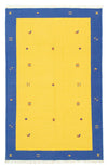Modern kilim Mattan 200x300cm - Ullmatta - Rektangulär / Gul / 200 x 300 cm Rektangulär