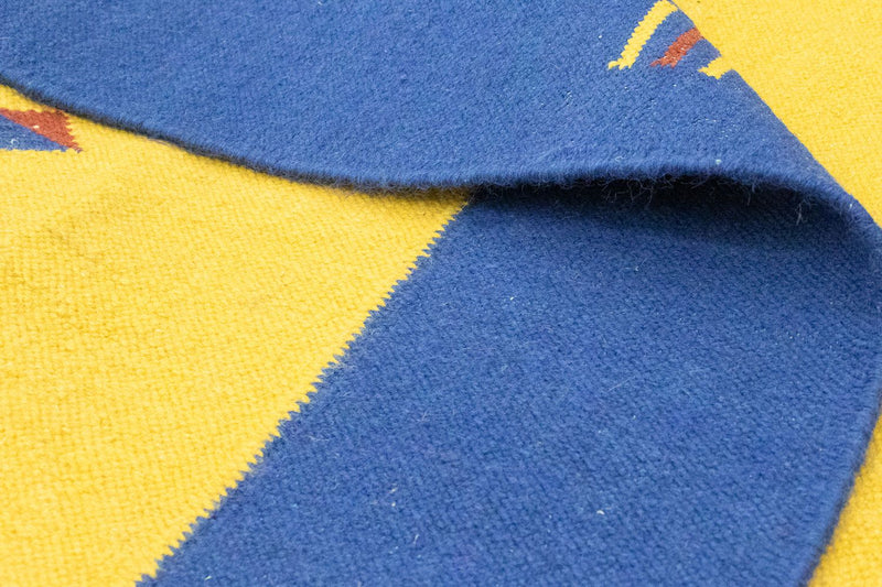 Kelim matta - trendig - 300 x 200 cm - gul