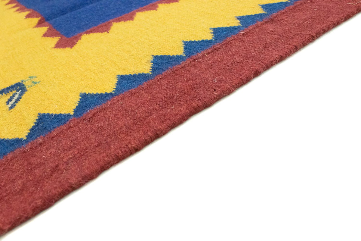 Kelim matta - trendig - 300 x 200 cm - blå