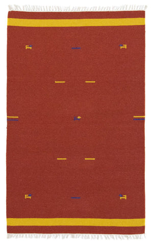 Kelim matta - trendig - 180 x 120 cm - rost