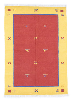 Kelim matta - trendig - 200 x 140 cm - röd