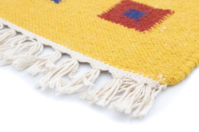 Kelim matta - trendig - 200 x 140 cm - röd