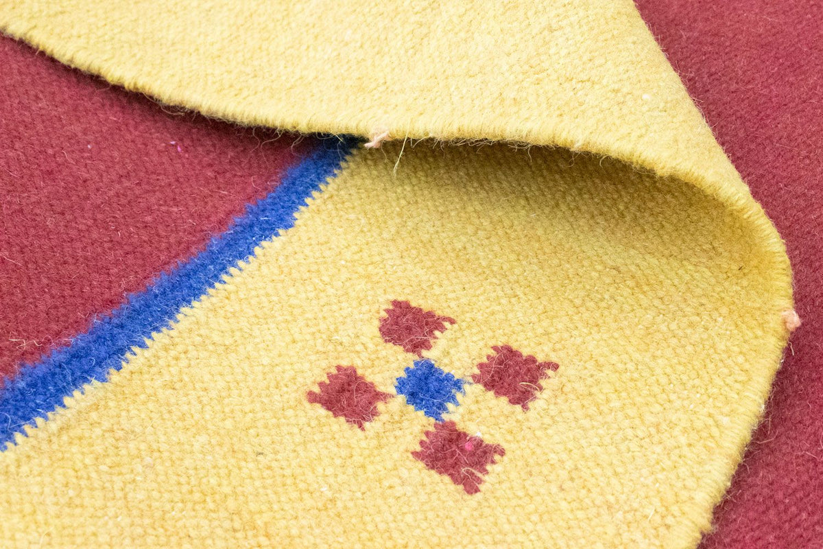 Kelim matta - trendig - 200 x 140 cm - röd