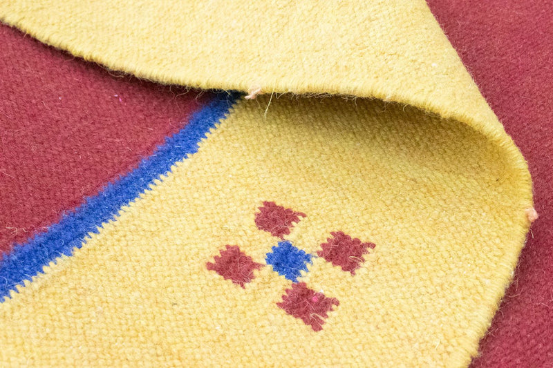 Kelim matta - trendig - 200 x 140 cm - röd