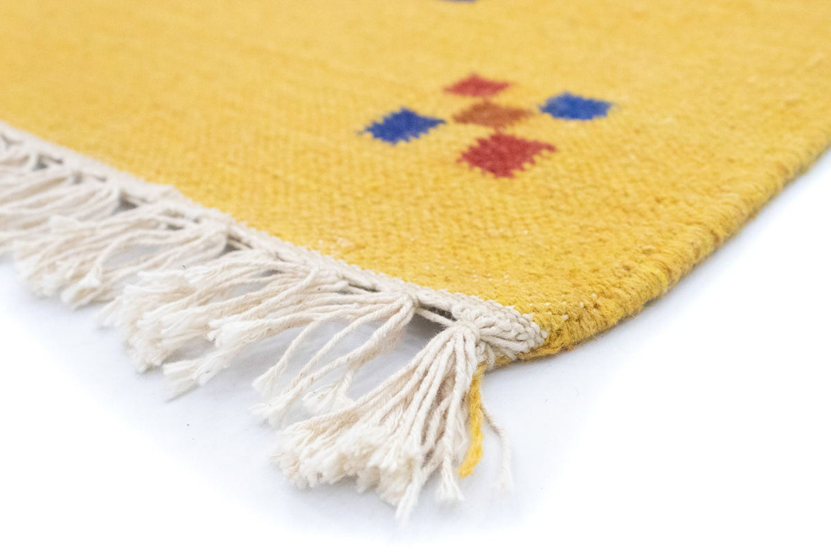 Kelim matta - trendig - 200 x 140 cm - röd