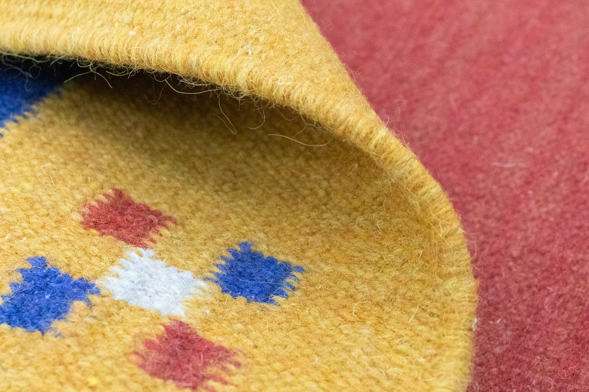 Kelim matta - trendig - 200 x 140 cm - röd