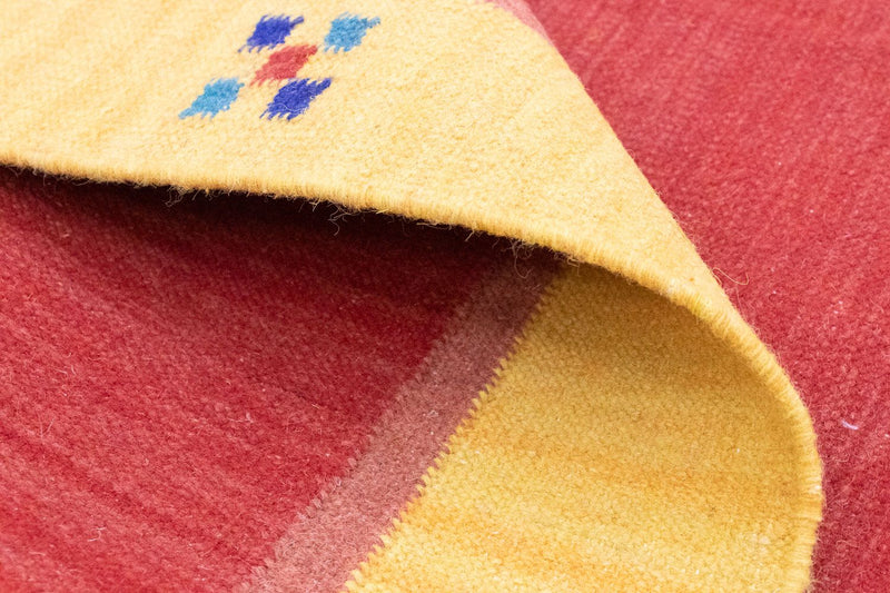 Kelim matta - trendig - 200 x 140 cm - röd