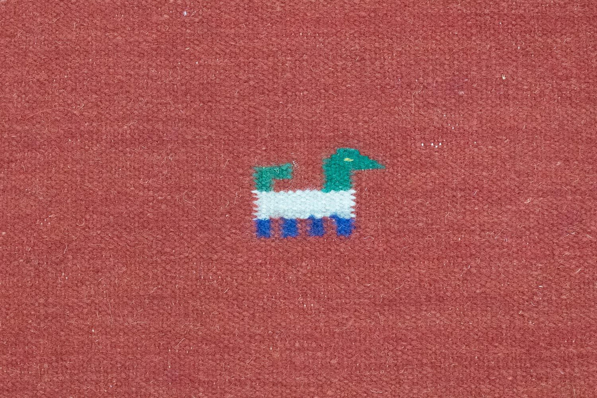 Kelim matta - trendig - 200 x 140 cm - röd