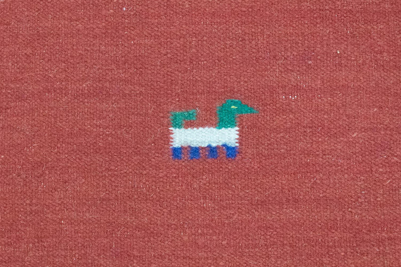 Kelim matta - trendig - 200 x 140 cm - röd