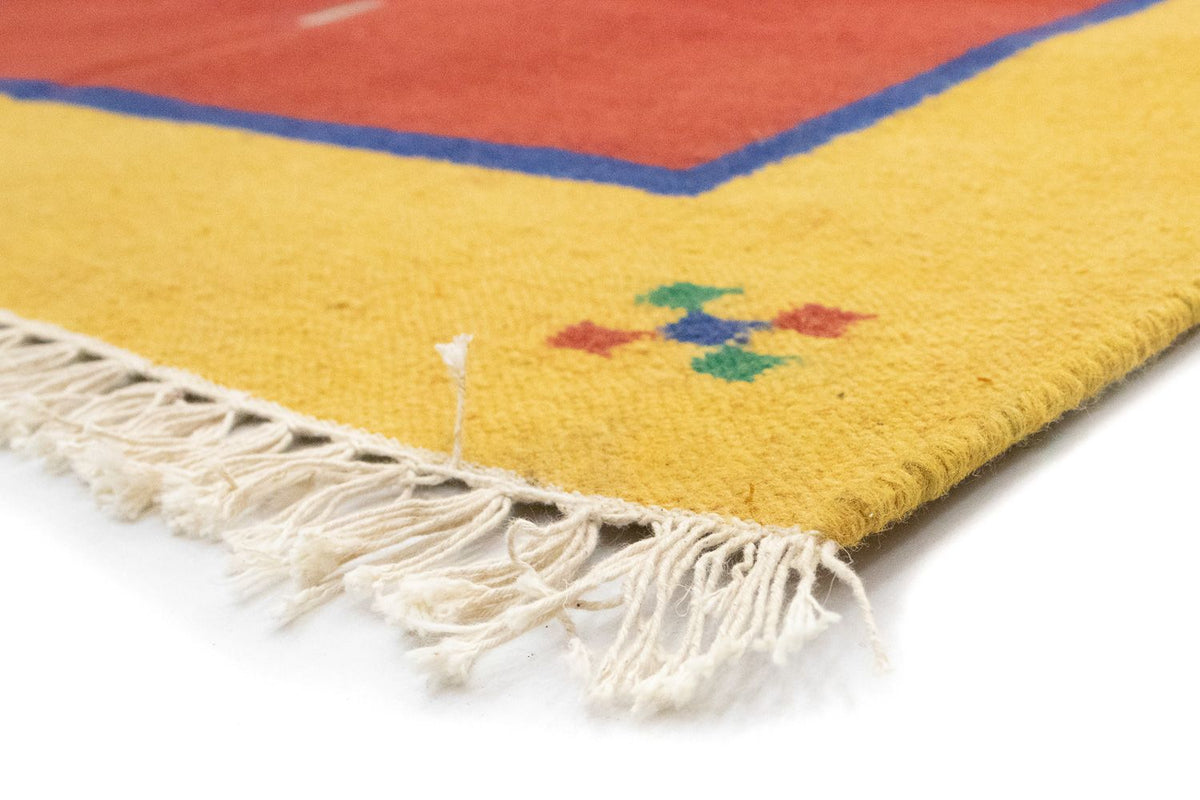 Kelim matta - trendig - 200 x 140 cm - röd