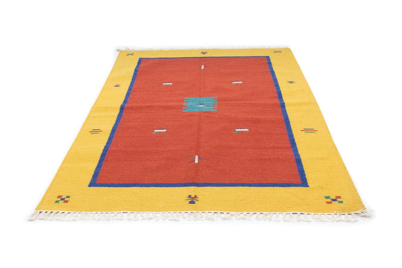 Kelim matta - trendig - 200 x 140 cm - röd