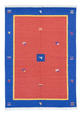 Kelim matta - trendig - 200 x 140 cm - orange