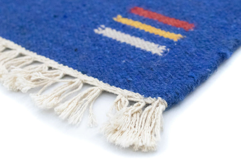 Kelim matta - trendig - 200 x 140 cm - orange