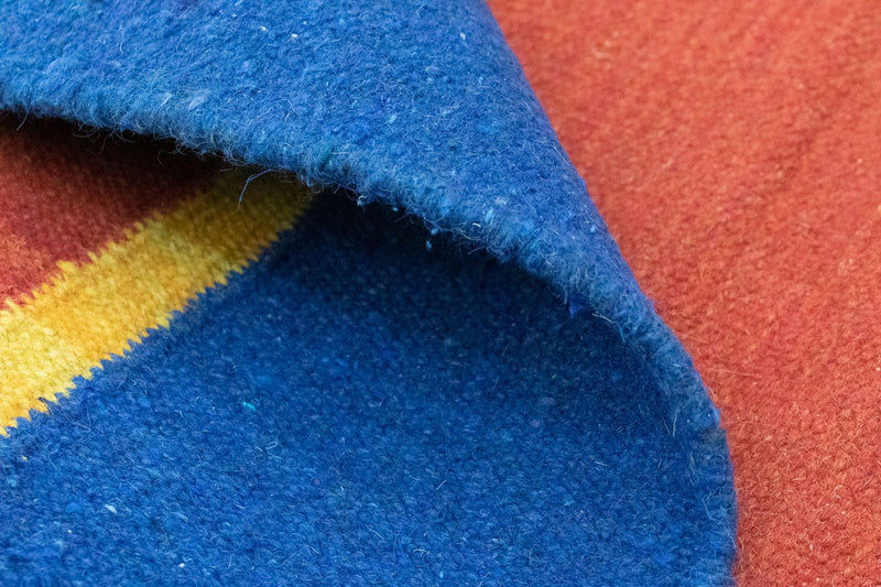 Kelim matta - trendig - 200 x 140 cm - orange