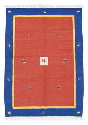 Kelim matta - trendig - 200 x 140 cm - orange