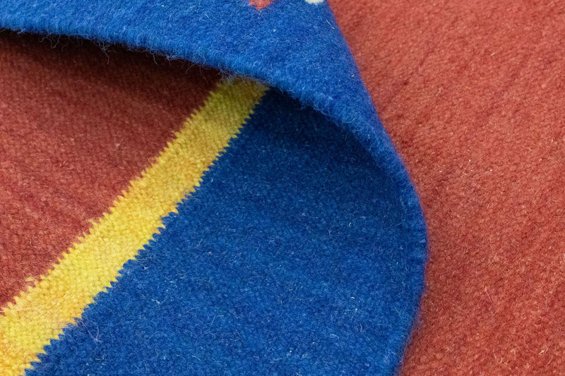 Kelim matta - trendig - 200 x 140 cm - orange