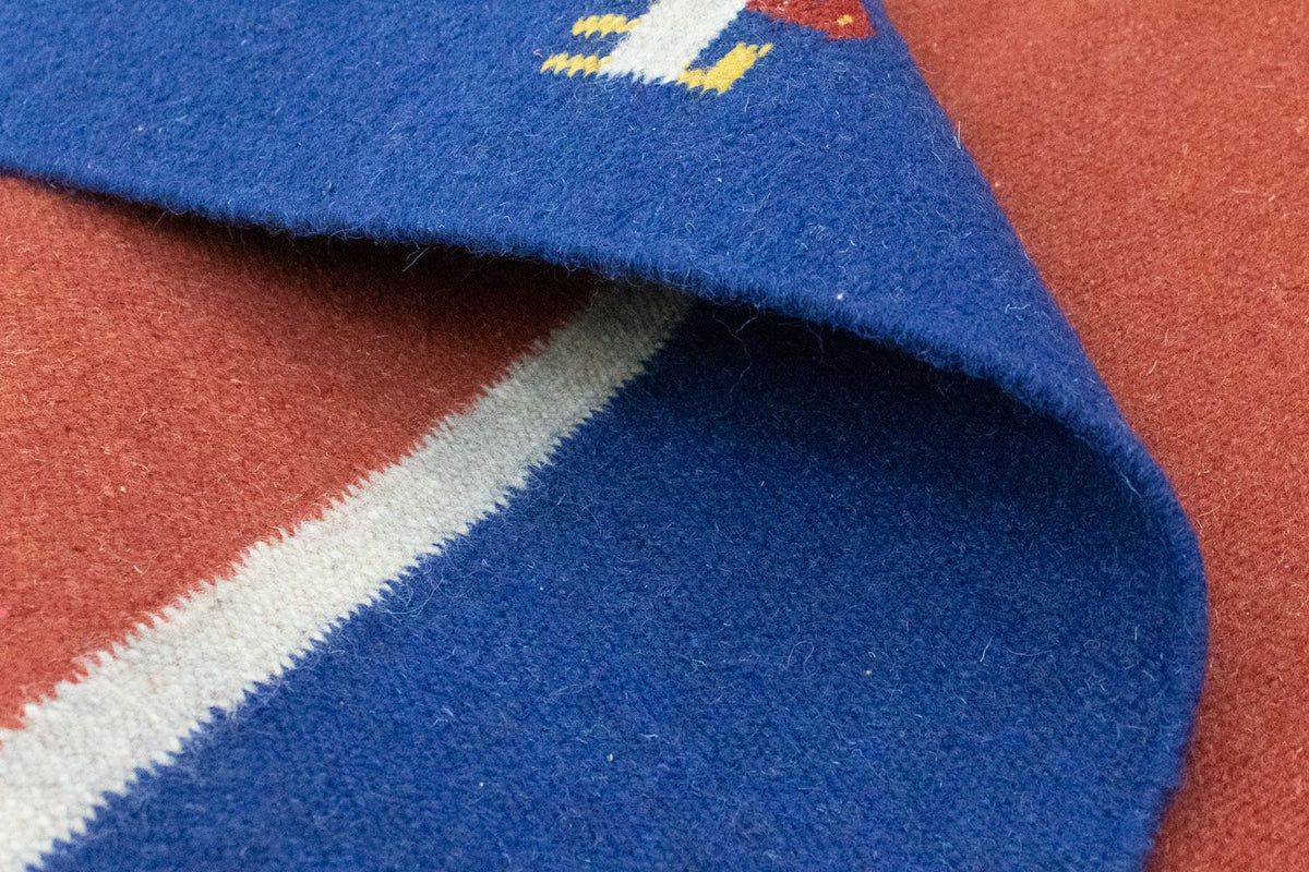 Kelim matta - trendig - 200 x 140 cm - röd