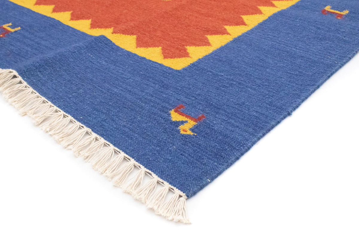 Kelim matta - trendig - 300 x 200 cm - orange