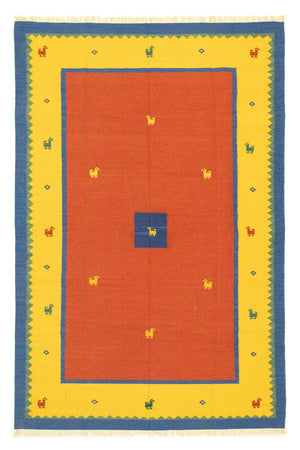 Kelim matta - trendig - 300 x 200 cm - orange