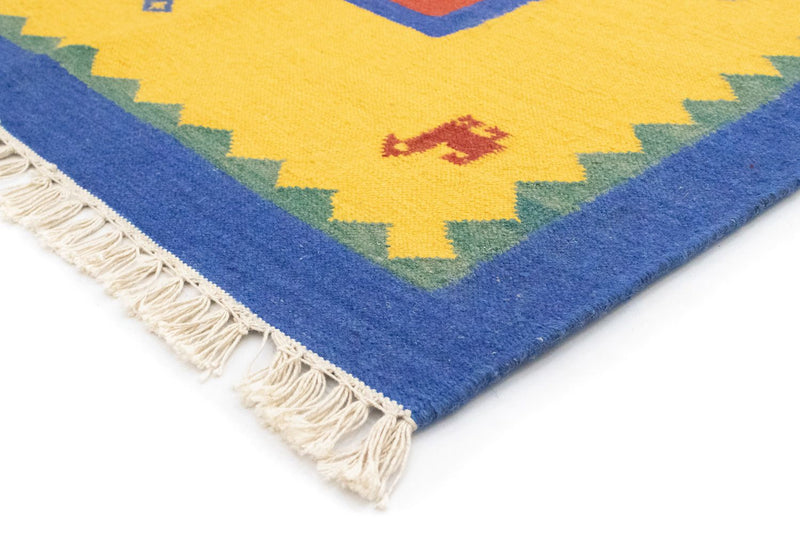 Kelim matta - trendig - 300 x 200 cm - orange