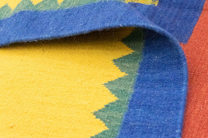 Kelim matta - trendig - 300 x 200 cm - orange