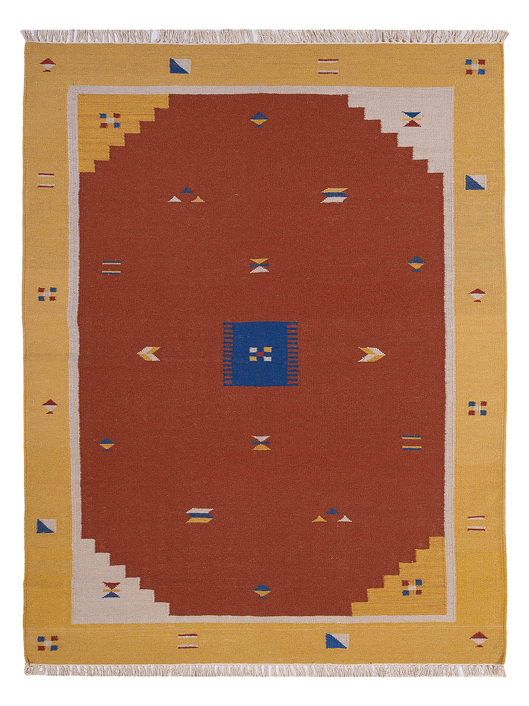 Kelim matta - trendig - 240 x 170 cm - karamell