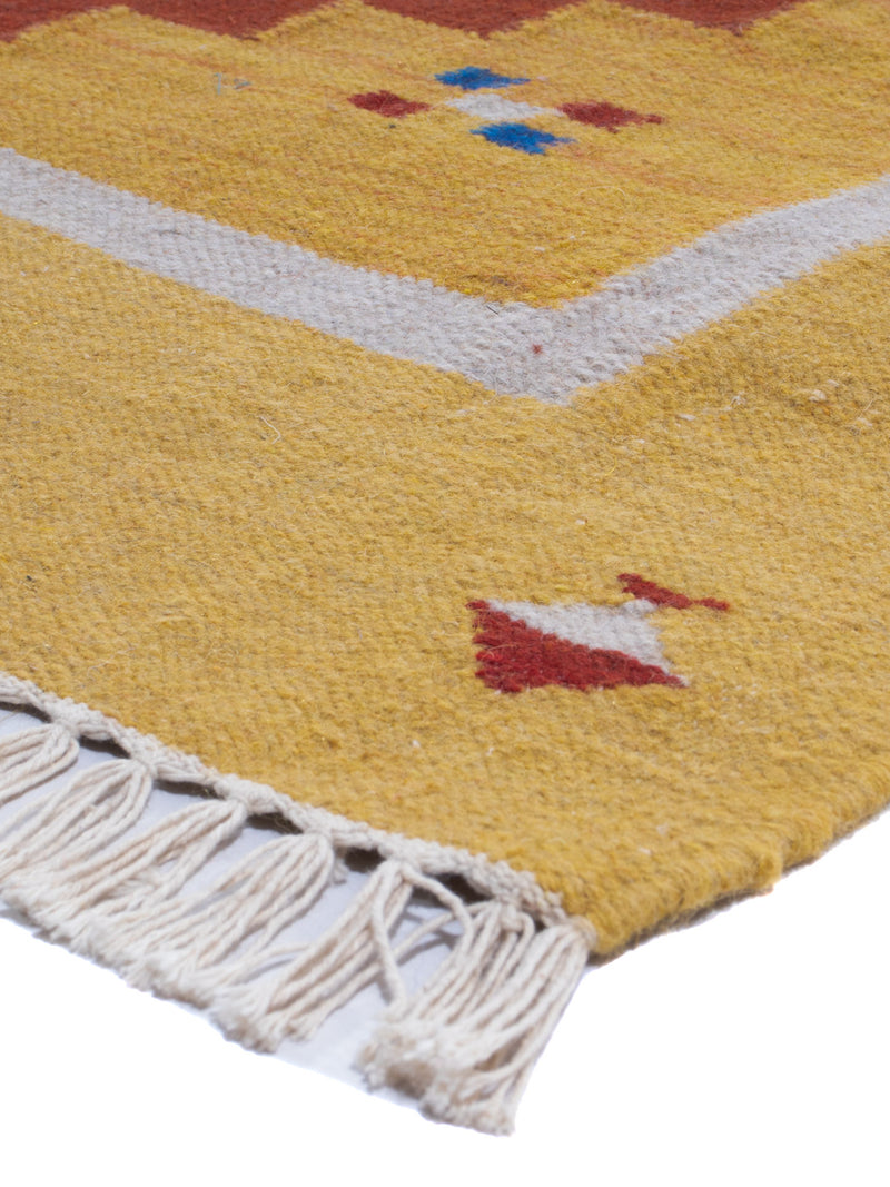 Kelim matta - trendig - 240 x 170 cm - karamell