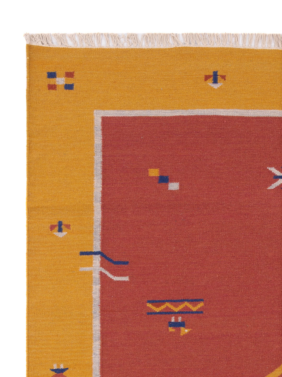 Kelim matta - trendig - 240 x 170 cm - karamell