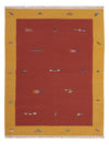 Modern kilim Mattan - Ullmatta - Rektangulär / Röd / 170 x 240 cm Rektangulär