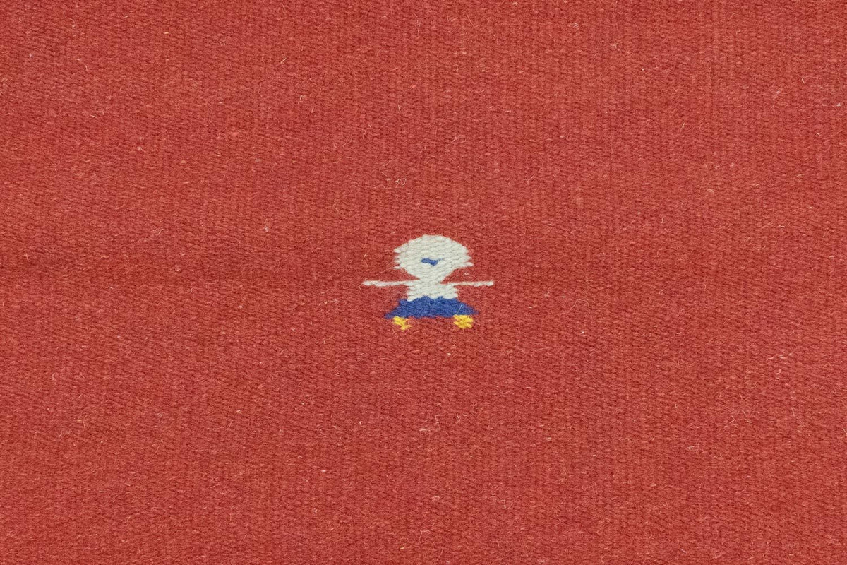 Kelim matta - trendig - 180 x 120 cm - röd