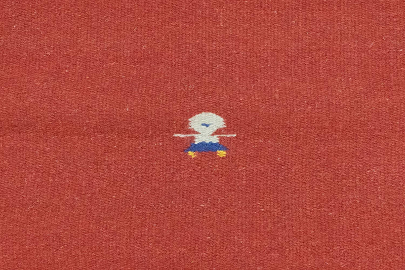 Kelim matta - trendig - 180 x 120 cm - röd