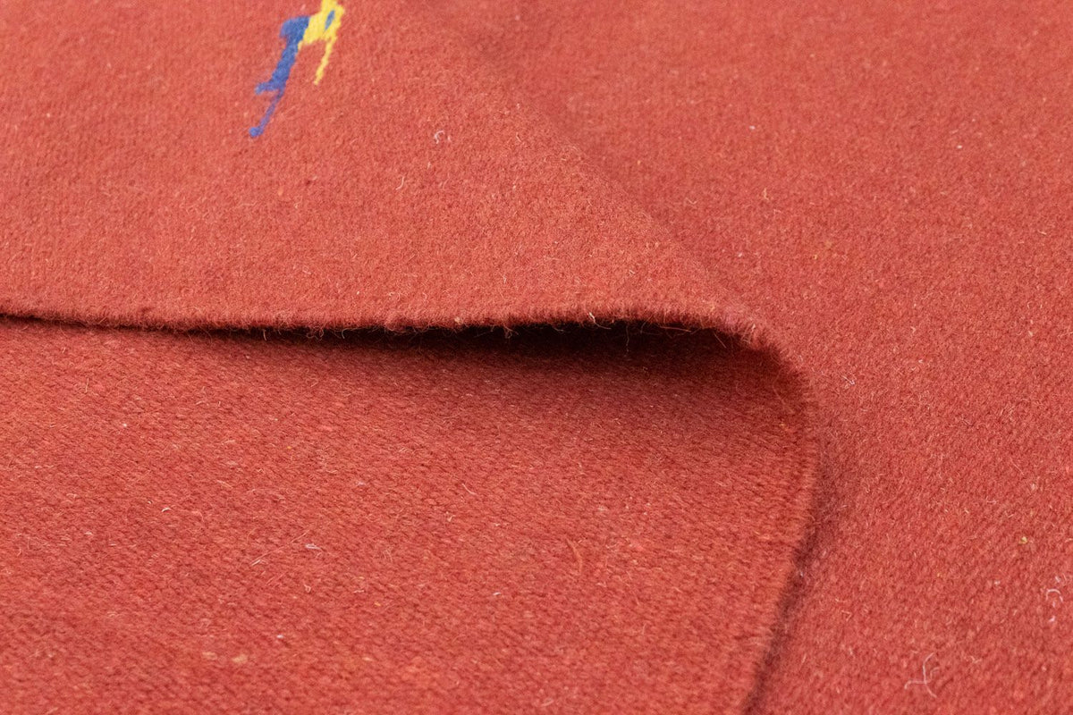 Kelim matta - trendig - 180 x 120 cm - röd