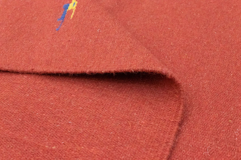 Kelim matta - trendig - 180 x 120 cm - röd