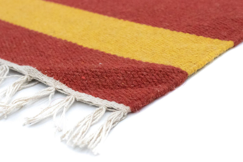 Kelim matta - trendig - 200 x 140 cm - röd