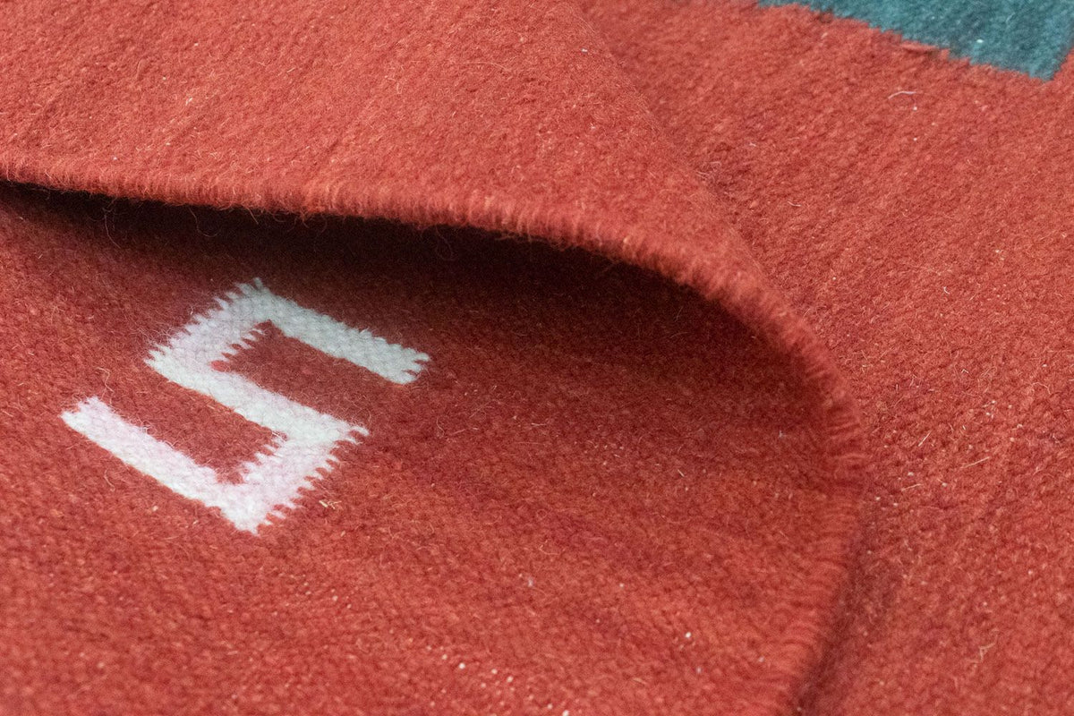 Kelim matta - trendig - 200 x 140 cm - röd