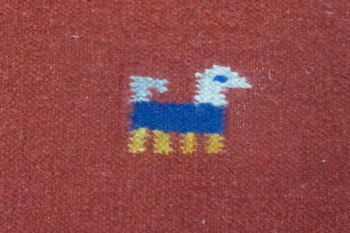 Kelim matta - trendig - 200 x 140 cm - orange