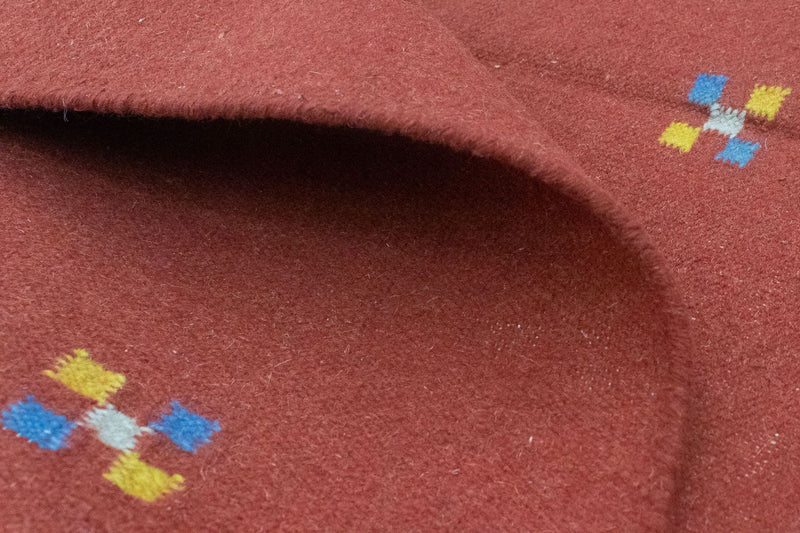 Kelim matta - trendig - 200 x 140 cm - orange