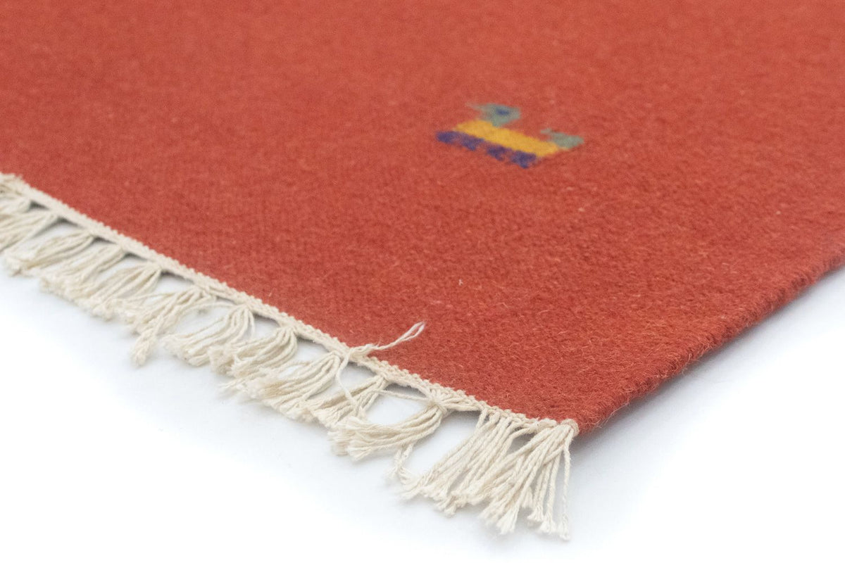 Kelim matta - trendig - 200 x 140 cm - orange