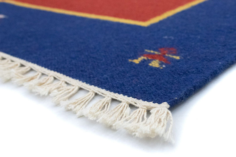 Kelim matta - trendig - 200 x 140 cm - röd