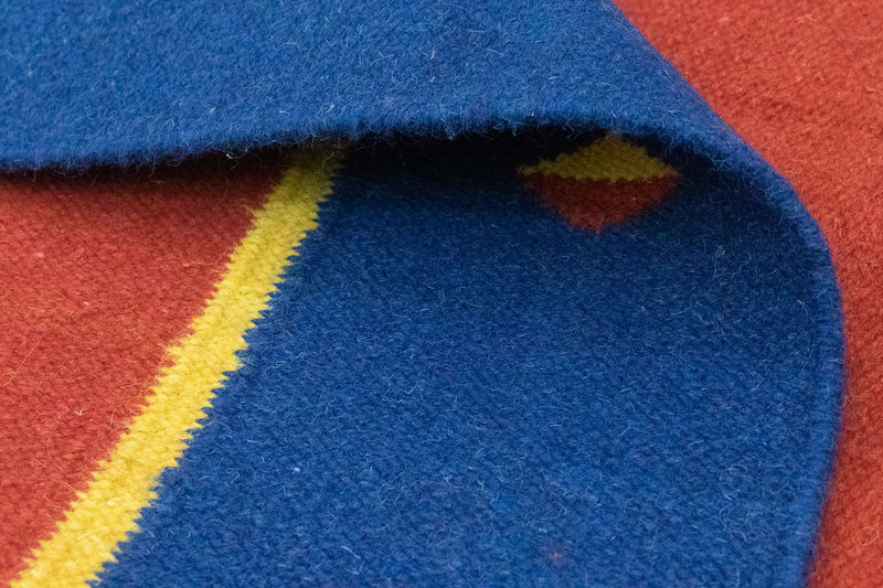 Kelim matta - trendig - 200 x 140 cm - röd