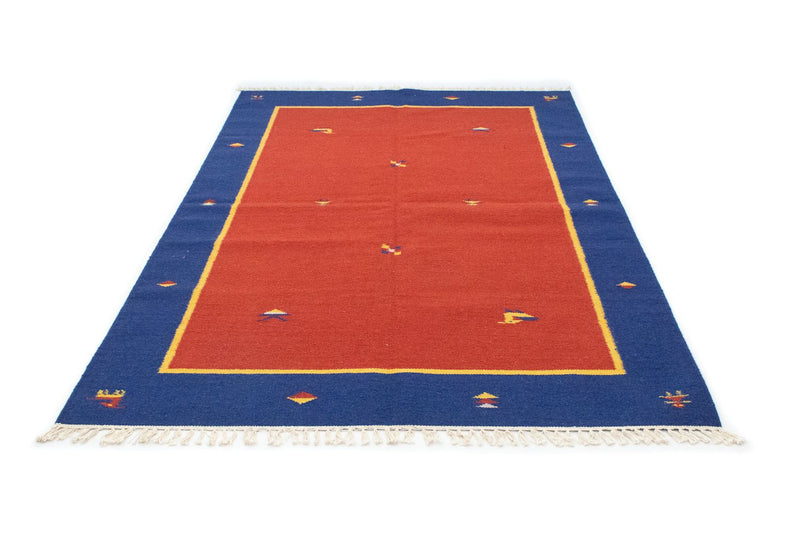 Kelim matta - trendig - 200 x 140 cm - röd