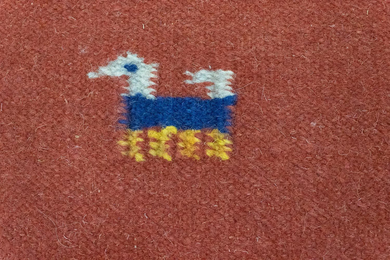 Kelim matta - trendig - 200 x 140 cm - röd