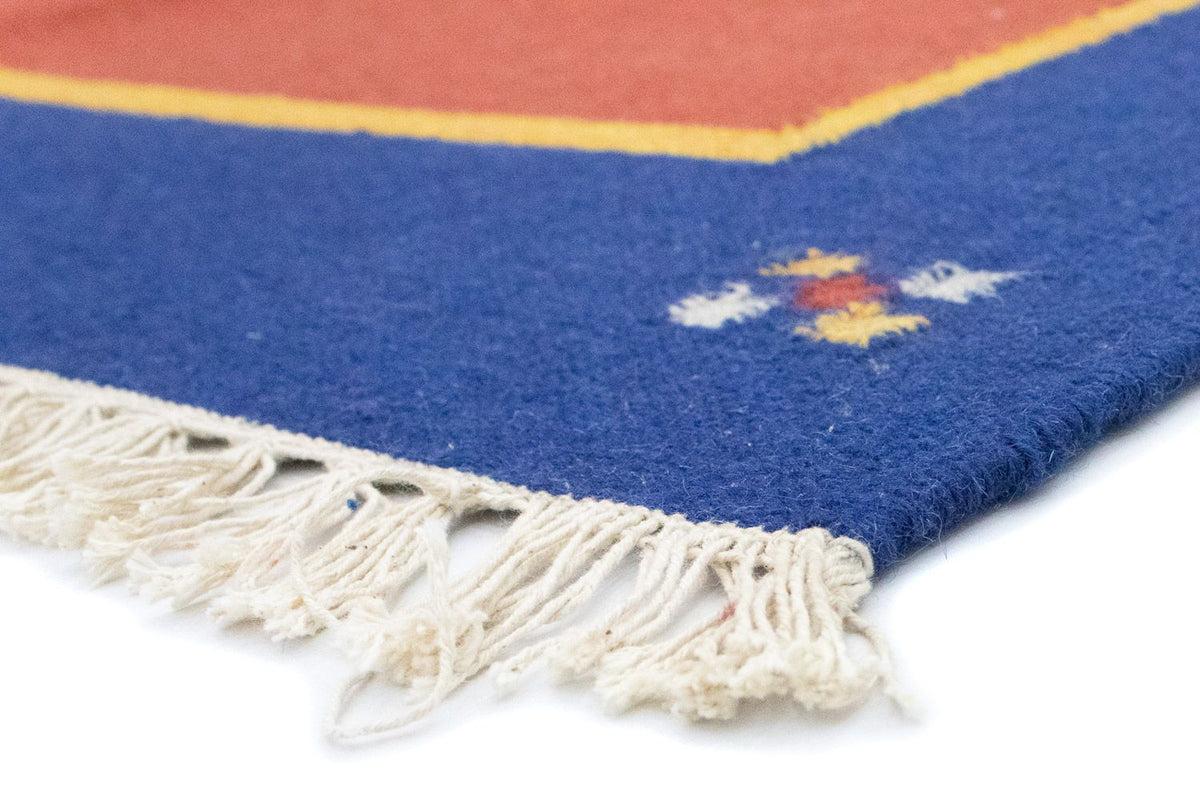 Kelim matta - trendig - 200 x 140 cm - röd