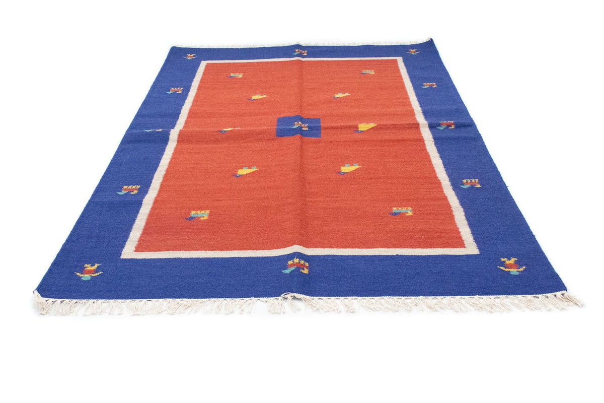 Kelim matta - trendig - 200 x 140 cm - röd