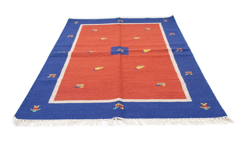 Kelim matta - trendig - 200 x 140 cm - röd