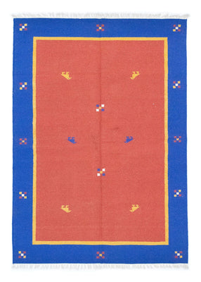 Kelim matta - trendig - 200 x 140 cm - orange