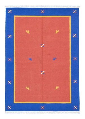 Kelim matta - trendig - 200 x 140 cm - orange