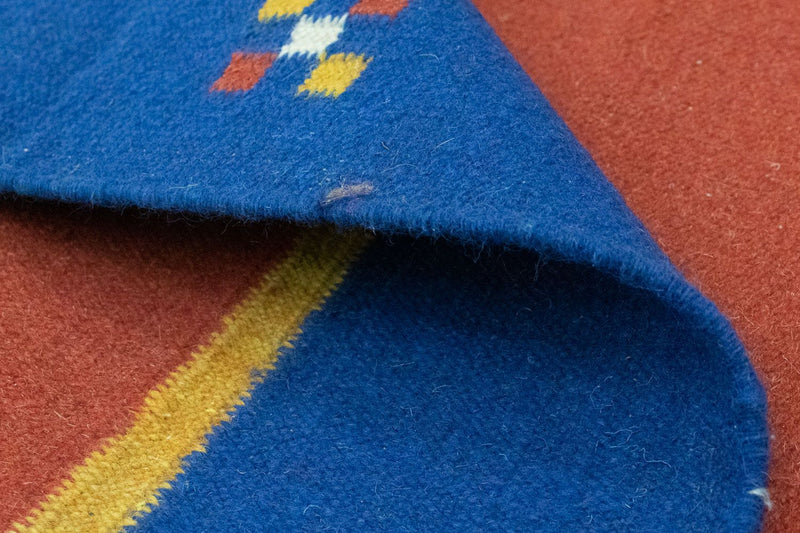 Kelim matta - trendig - 200 x 140 cm - orange