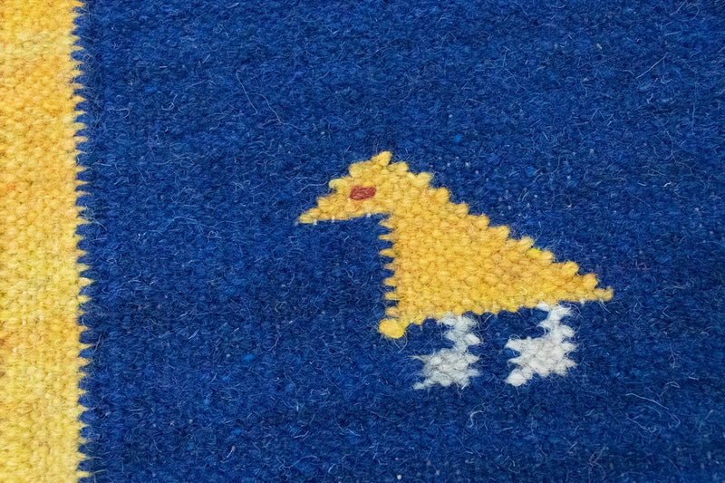 Kelim matta - trendig - 200 x 140 cm - orange