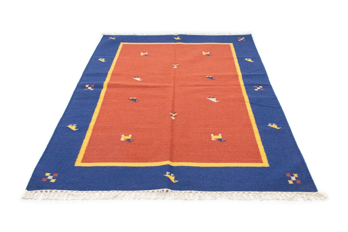 Kelim matta - trendig - 200 x 140 cm - orange